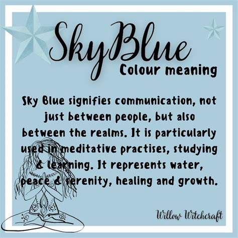 what does sky blue symbolize.